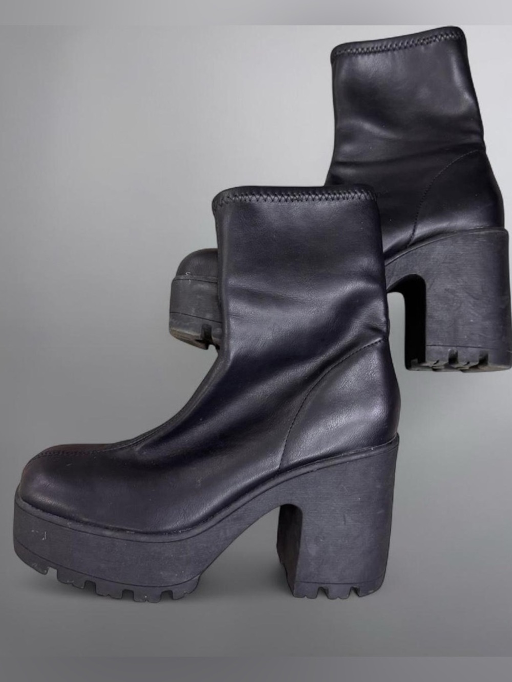 Call It Spring Black chunky platform boots
